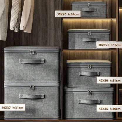 Folding Clothes Storage Organizer - Large Capacity Quilt, Bra and Lingerie Divider Box