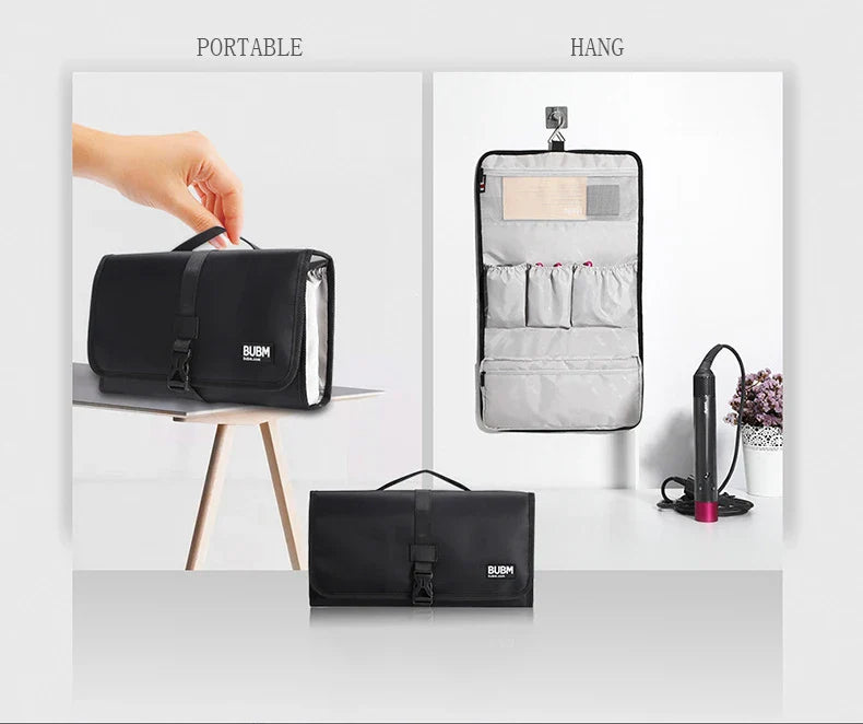 Large Capacity Hair Dryer Case – Dustproof Travel Storage Bag Organizer for Dyson Pre-Styling Dryer & Curling Barrels Pouch