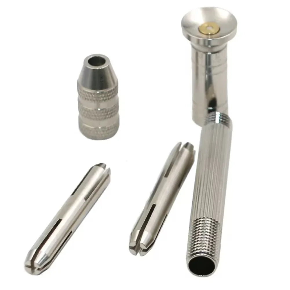Mini Hand Drill Set 0.8–3.0mm – Manual Twist Pin Vice Rotary Tool for Woodworking, Watch Repair & Precision Drilling