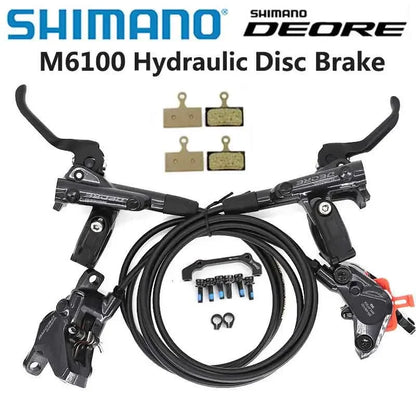 SHIMANO DEORE M6100/ M6120 Hydraulic Disc Brake – 2 & 4 Piston MTB Mountain Bike BR/BL-M6100 System