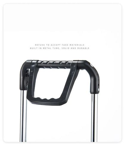 Portable Aluminum Alloy Grocery Cart – Folding Trolley with Large Capacity, Lightweight & Step Climbing Design