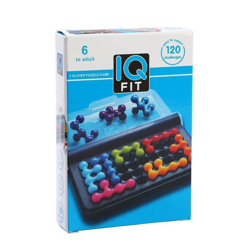 120 Challenges 3D IQ Puzzle Game – Classic Pyramid Logic Board for Kids, Montessori Bead Brain Teaser