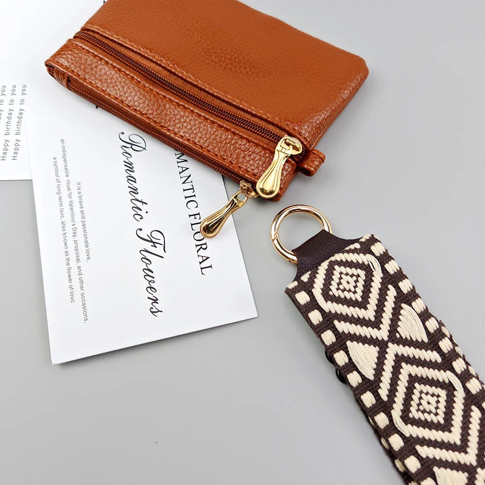 Adjustable Crossbody Mobile Phone Lanyard Strap – Anti-Lost Cell Phone Case Pendant with Zippered Wallet, Card Gasket & Coin Purse