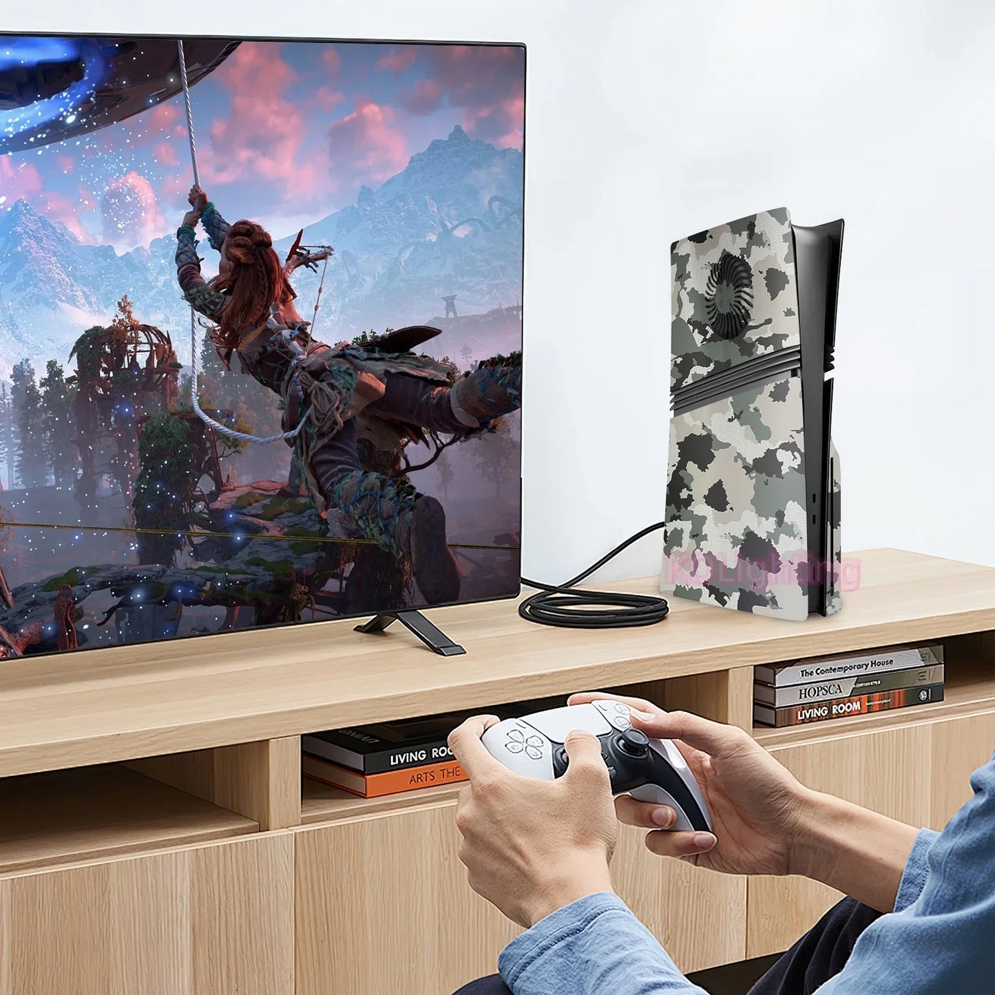 High-Strength ABS Cooling Vent Faceplate – Matte Replacement Shell for PS5 Pro Disc Console