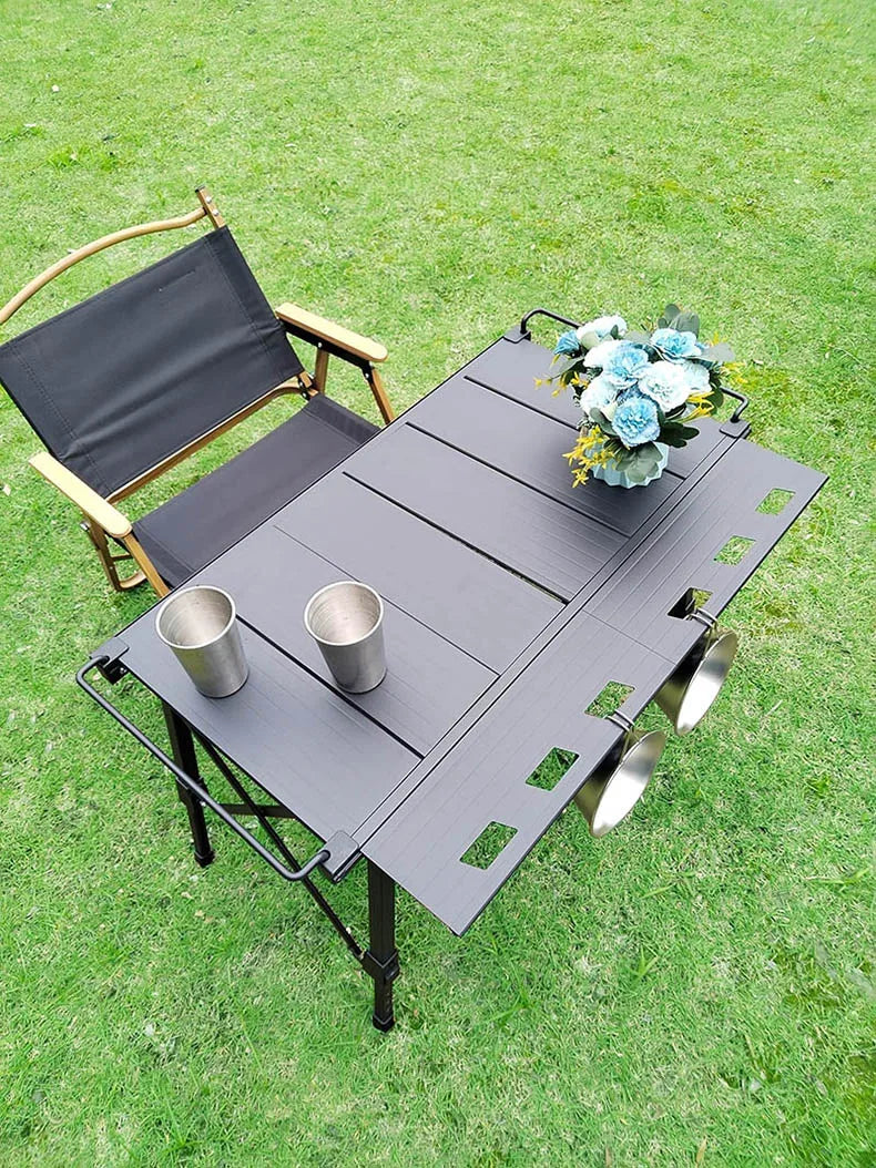 Lohascamping Folding IGT Table – Lightweight Portable Roll-Up Table with Adjustable Legs for Camping, BBQ & Outdoor Cooking