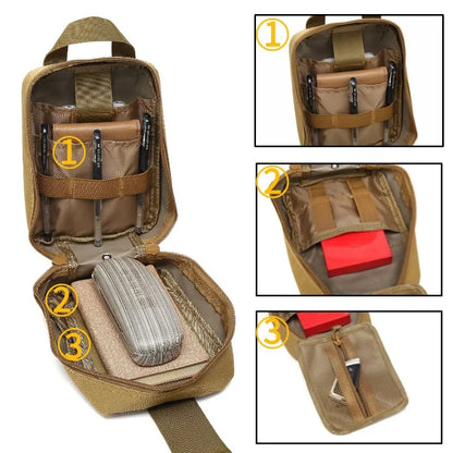MOLLE IFAK Waist Pouch - Hunting EDC Survival Medical Bag for Outdoor Camping Hiking and Emergency Gear