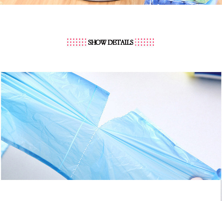 5 Rolls (100PCS) Disposable Trash Bags – Household Kitchen Garbage Bags for Storage & Cleaning