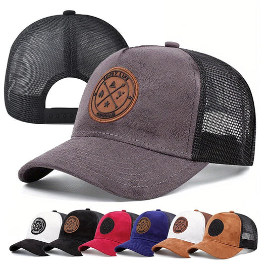 Summer Mesh Baseball Cap – ENJOY LIFE Letter Patch Snapback Hat for Men & Women, Breathable Unisex Hip Hop Trucker Cap