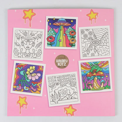 Into the Garden Coloring Book for Adults & Teens - Bold & Simple Designs with Plants, Flowers & Cute Animals