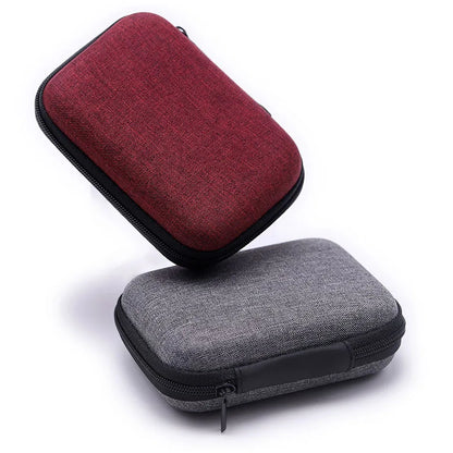 Mini Portable Hard Earphone Case – Storage Bag for AirPods, Earpods, Headphones & USB Cables