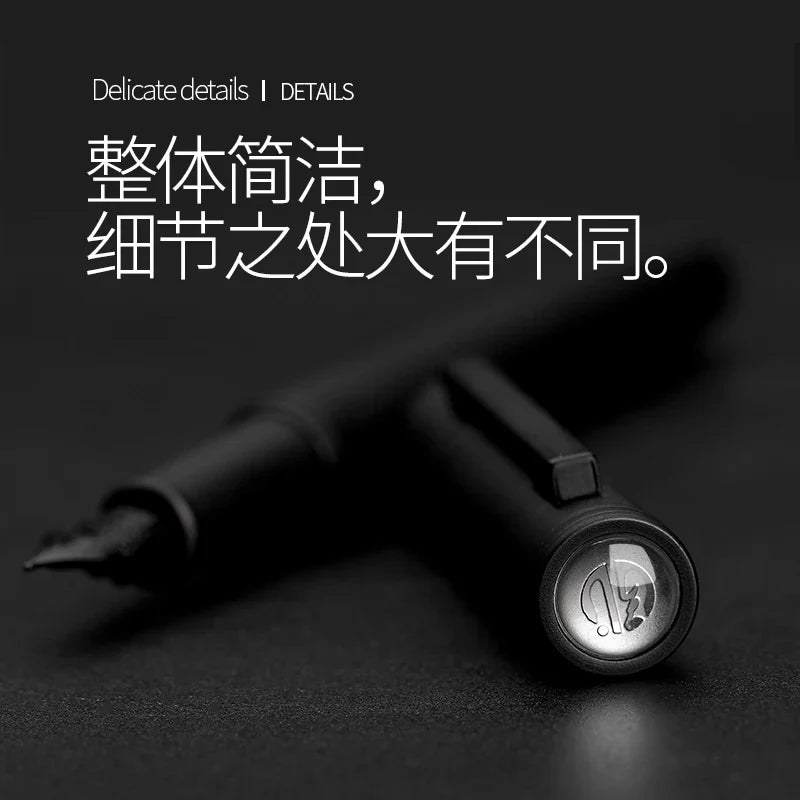 LT Hongdian Titanium Black Forest Calligraphy Pen — Student & Business Ink Pen with Gift Box