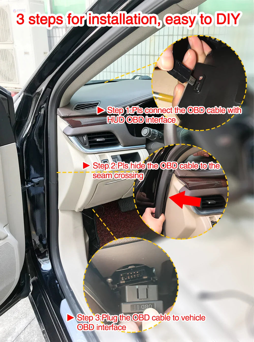 P12 Car OBD2 Head-Up Display — Dual System HUD, Smart Digital Meter for Speed, Fuel, Fault Codes & Driving Data