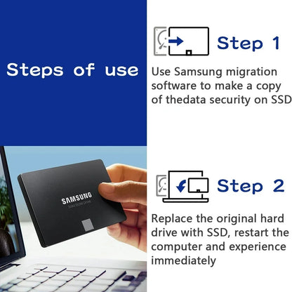 SAMSUNG 870 EVO SSD – 1TB, 2TB, 500GB, 250GB Internal Solid State Drive, SATA3 2.5 Inch for Laptop & Desktop PC