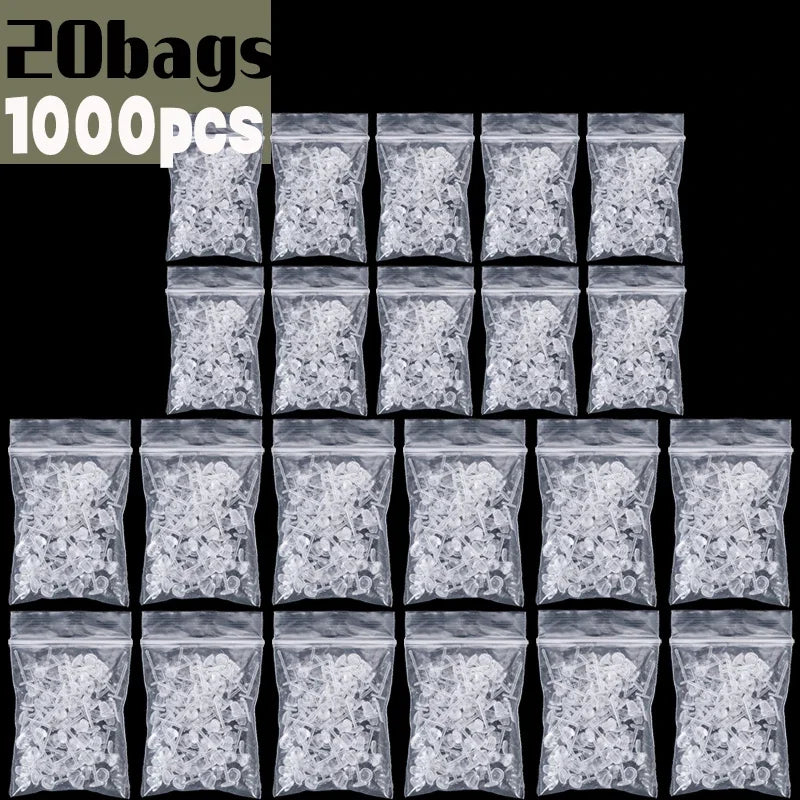 50–1000PCS Invisible Silicone Earring Backs – Soft Plastic Stud Pins for DIY Jewelry & Piercing Retainers