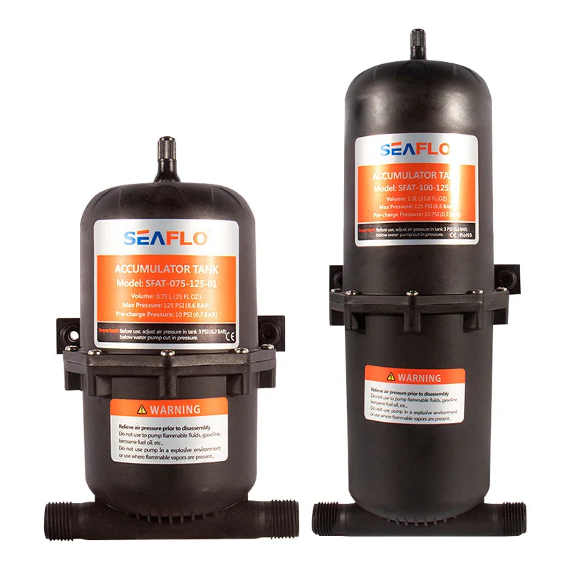 0.75L 1L 125PSI Pre-Pressurized Accumulator Tank – Water Pressure Storage Vessel for Pump Flow Control