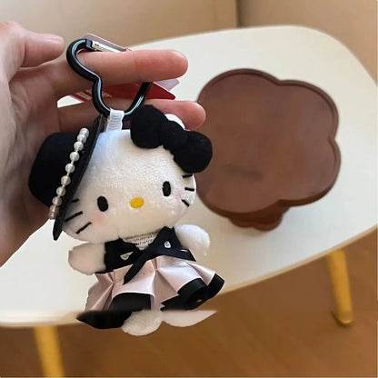 Cute Cartoon Girl Plush Keychain - Adorable Doll Bag Pendant & Gift for Girls