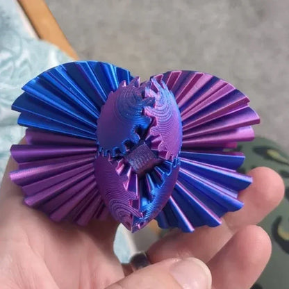 3D Printed Gear Ball Fidget Toy – Spinning Stress Relief Cube for Kids & Adults