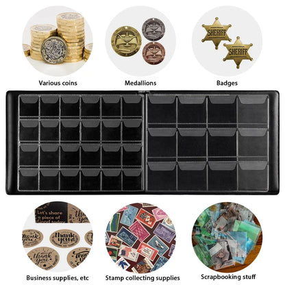 Coin Collection Holder Book for Collectors - 300 Pockets Organizer, Storage Box Case Album for 20/25/27mm Coins