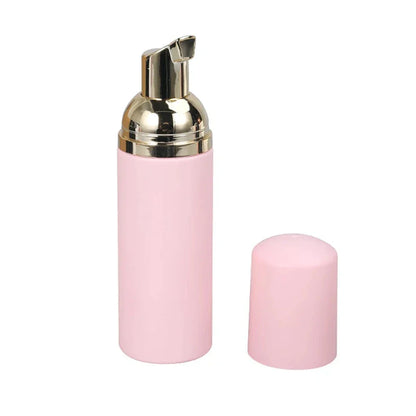 60ml Small Foam Dispenser Pump Bottle - Refillable Plastic Soap Container for Travel, Cleaning & Cosmetics Packaging