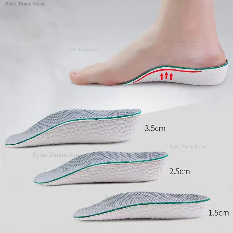 Height Increase Insoles for Men & Women – Arch Support Orthopedic Shoe Pads with Memory Foam & Heel Lift for Flat Feet