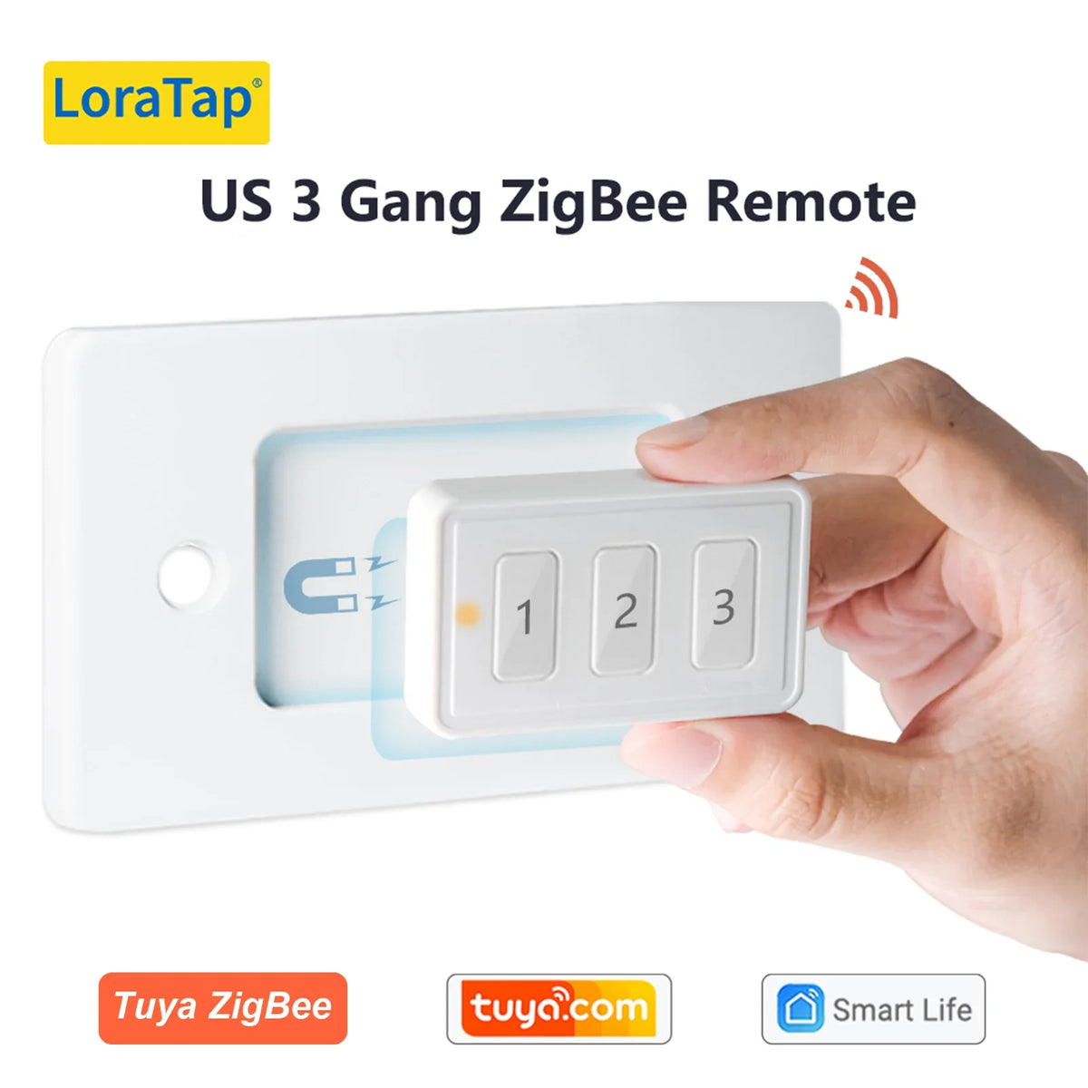 LoraTap ZigBee 3.0 Wireless Push Button Remote Controller – Smart Scene Automation Switch for Tuya Smart Life App (EU/US Compatible, 13 Types)