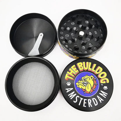 50mm Metal Dog Herb Grinder — 4-Layer Manual Spice, Pepper & Tobacco Mill for Smoking Accessories