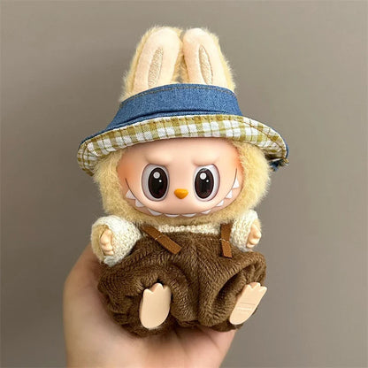 Labubu V1 V2 15/17cm Doll Clothing Set — Fashion Hoodie & Pants Korean Idol Style DIY Accessories Gift