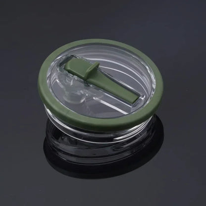 Spill-Proof 40oz Cup Lid for Stanley – Eco-Friendly Replacement with Spiral Straw Cover Accessory