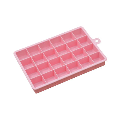 Silicone Ice Cube Mold – 15/24 Grid Square Trays with Lids for Ice Cream, Cold Drinks, Whiskey & Cocktails