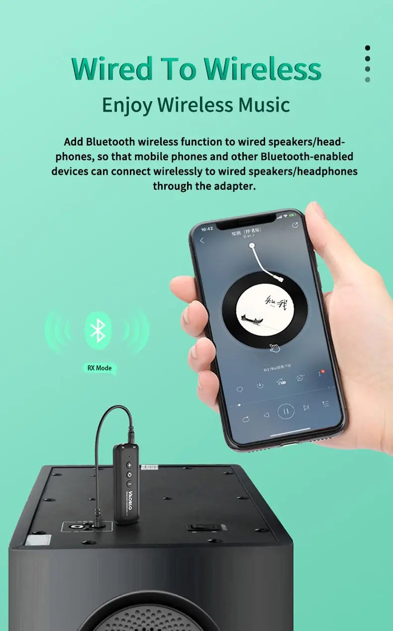 3 in 1 Bluetooth 5.3 Audio Receiver & Transmitter – 3.5mm AUX, USB Wireless Adapter with Mic for TV, PC, Headphones & Car