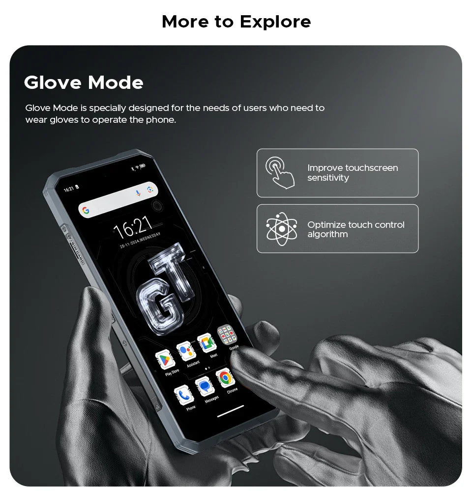 DOOGEE Blade GT Rugged Phone | 6.72'' FHD+, 120Hz LED Light, 12GB RAM, 256GB ROM, 5500mAh Battery, Android 14   2/2