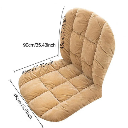 Luxury Thick Chair Cushion with Back Support – Non-Slip Soft Pad for Office, Student, Patio, Garden & Rocking Chairs