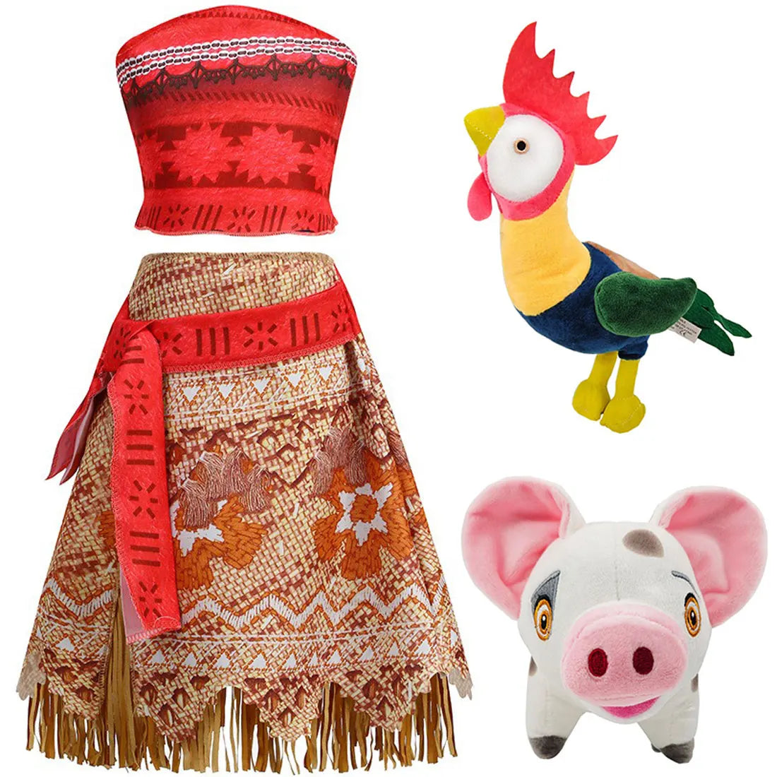Moana Princess Costume Dress - Girls Carnival, Cosplay & Role Play Outfit