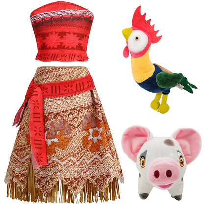 Moana Princess Costume Dress - Girls Carnival, Cosplay & Role Play Outfit