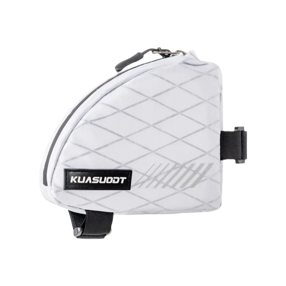 Waterproof Bicycle Triangle Bag - 0.4L Reflective Frame Bag for Easy Cycling Storage