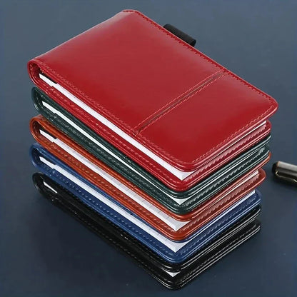 A7 Multi-Functional Business Notebook - Portable Office Notepad with Calculator and Post-It Notes for Organized Professionals