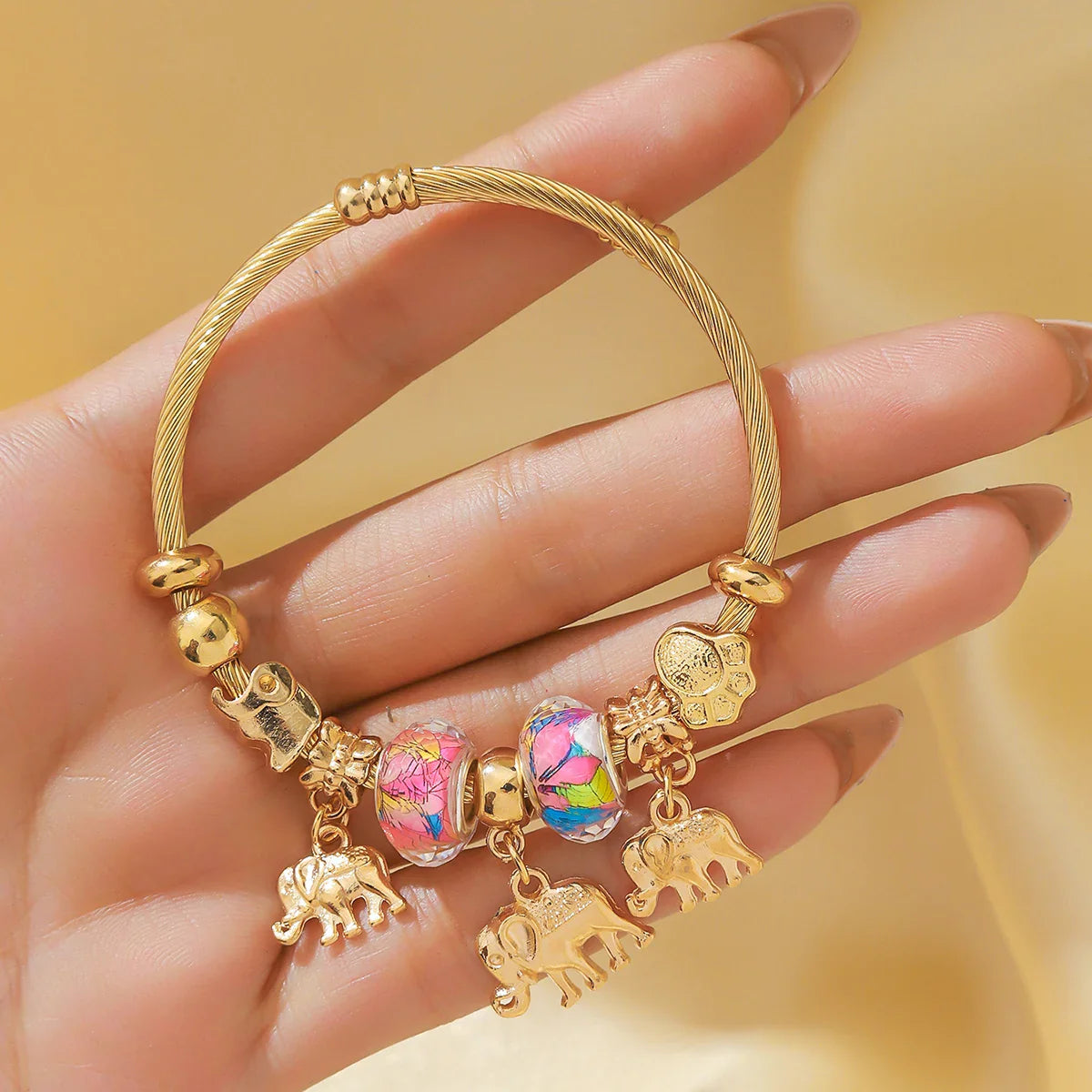 Fashionable Women's Stainless Steel Multi-Element Bracelet – Ideal for Daily Wear, Parties & Festival Gifts