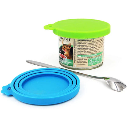 Reusable Silicone Food Can Lid – Sealed Storage Top Cap for Puppy, Dog & Cat Feeders