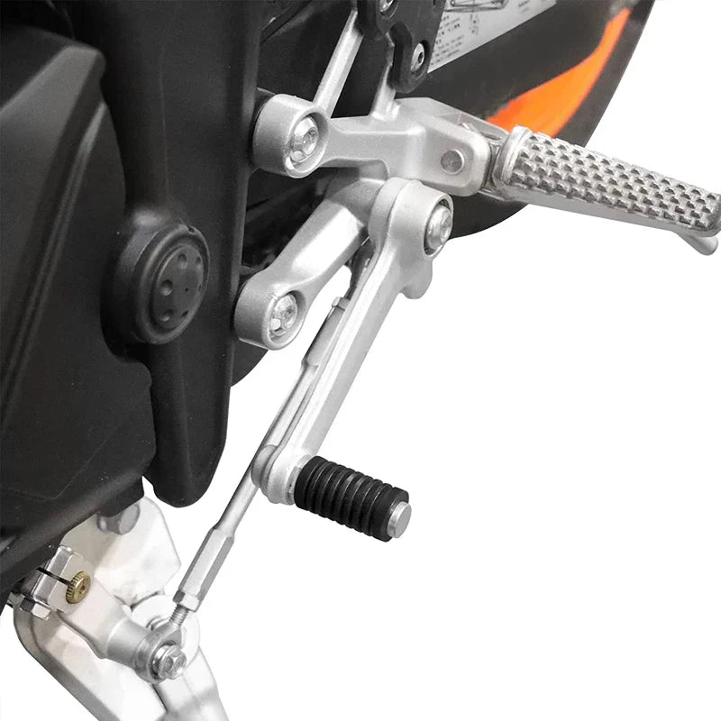 2Pcs Universal Motorcycle Gear Shift Lever Foot Pad Set - Rubber Pedal Covers & Starter Peg Pads for Moto Accessories