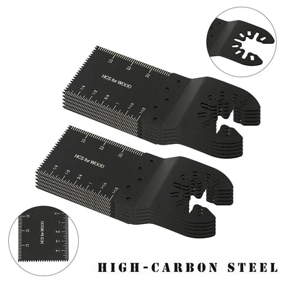 Universal Oscillating Saw Blades - 5-60PCS Multi Tool Cutting Blades with Scale for Wood, Dremel, Milwaukee & DIY Projects
