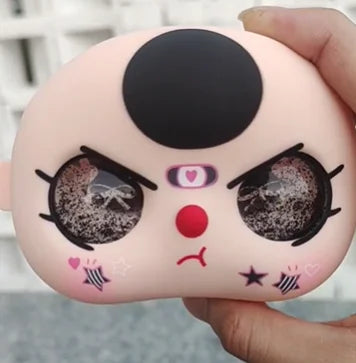In-Stock 400% Baby Three Vinyl Faces — High-Quality Handmade Angry Expression Replacement Accessory for Dolls
