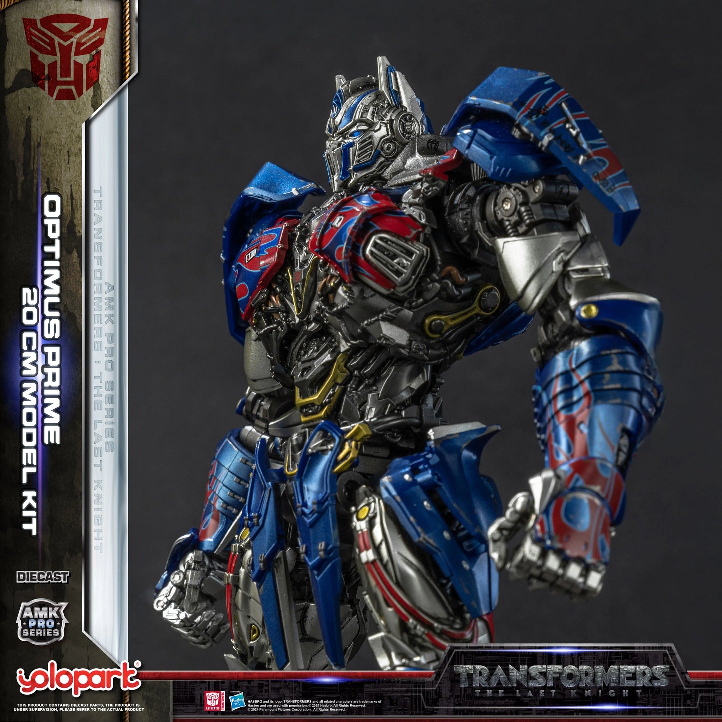 YOLOPARK Transformers Model – The Last Knight AMK PRO 20cm Optimus Prime Action Figure Toy for Boys & Men