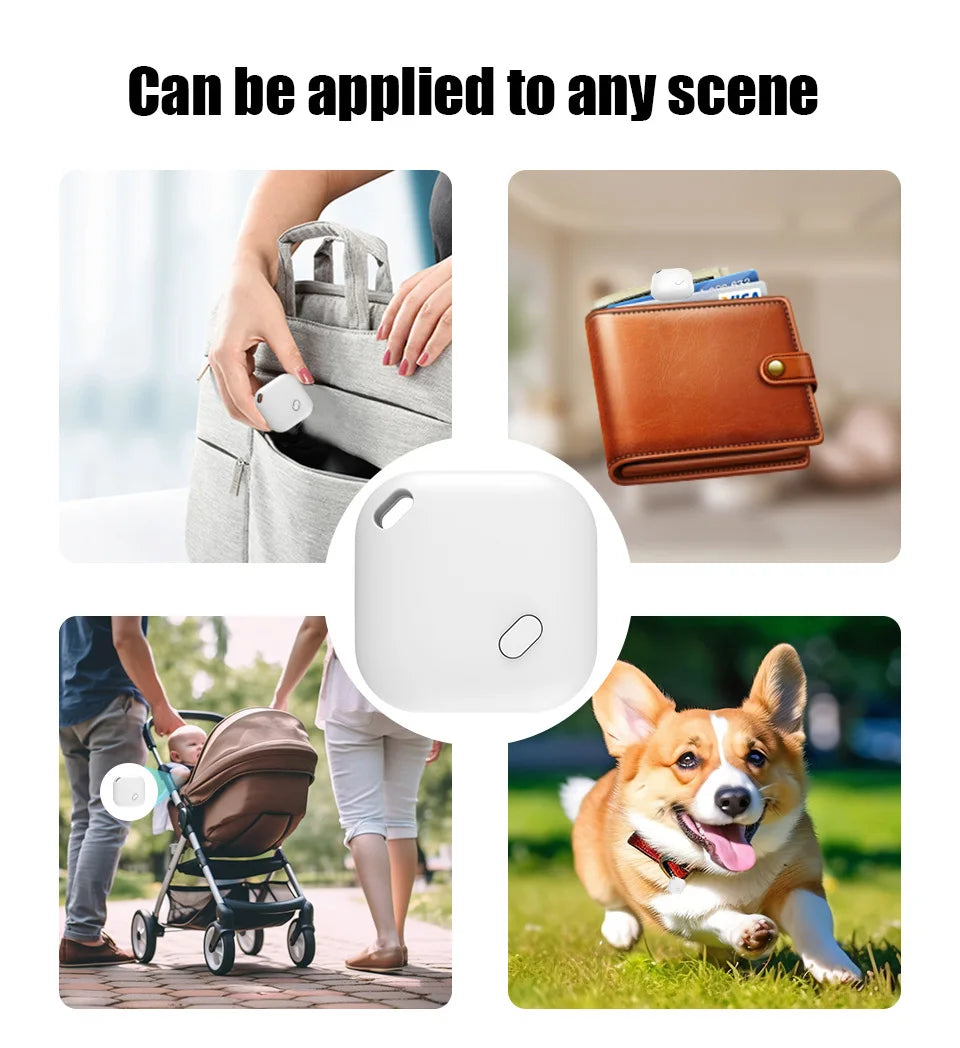 Mini Tracking Device for Apple Find My — Smart iTag Bluetooth GPS Tracker for Keys, Child, Pet & Car, iOS Compatible