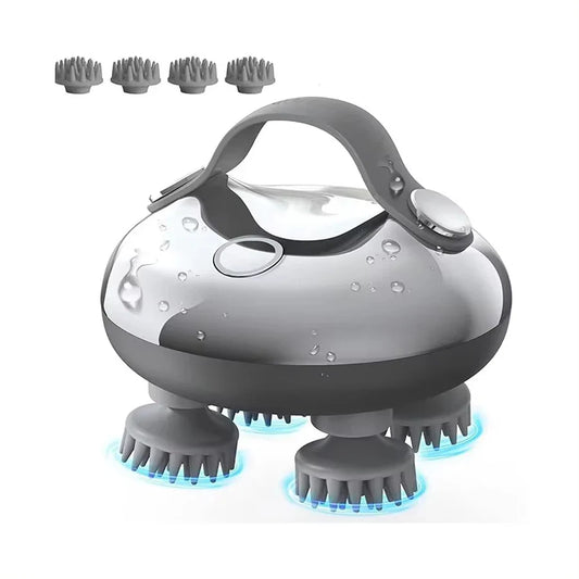 Electric Scalp Massager for Hair Growth – Portable Rechargeable Head Massage & Stress Relief, Waterproof Handheld Scratcher