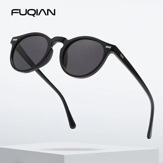 Retro Round Polarized Sunglasses – Vintage Fashion Shades for Men & Women, Driving Eyeglasses