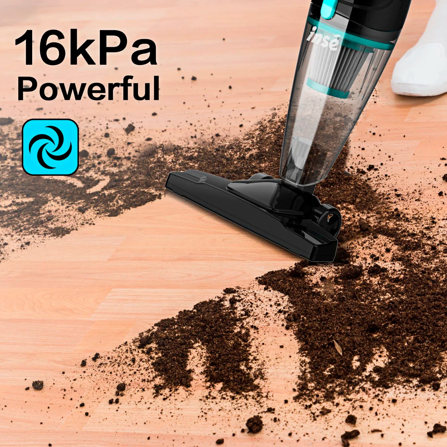 INSE R3S Corded Handheld Vacuum Cleaner – 16Kpa Suction, 6M Long Cord, Ideal for Car & Hard Floor Cleaning