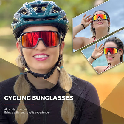 SCVCN Cycling Glasses – UV400 Bike Sunglasses for Men & Women, MTB Goggles for Outdoor Sports, Riding & Hiking Eyewear