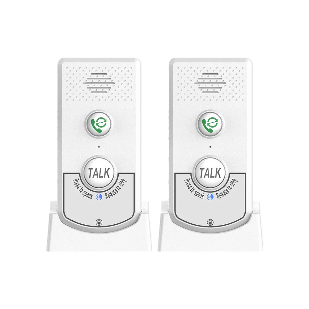 2-Pack H8-2T Wireless Intercoms — Long-Distance Portable Home Voice Intercom for Elderly Communication