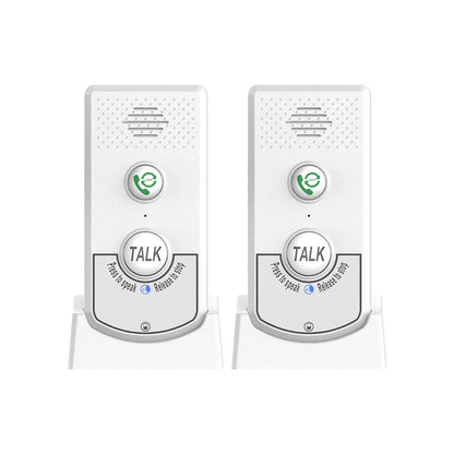 2-Pack H8-2T Wireless Intercoms — Long-Distance Portable Home Voice Intercom for Elderly Communication