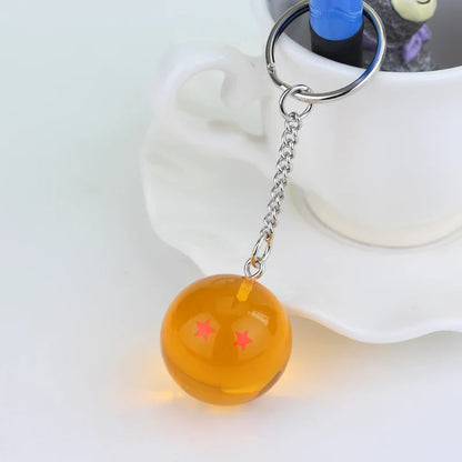 Japanese Anime Dragon Ball Z Stars Keychain Figures – Series 1-7 Pendant Toy Car Keyring, Cosplay Party Gift